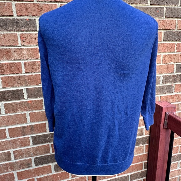 Old Navy royal blue button up cardigan, size large - Picture 6 of 9